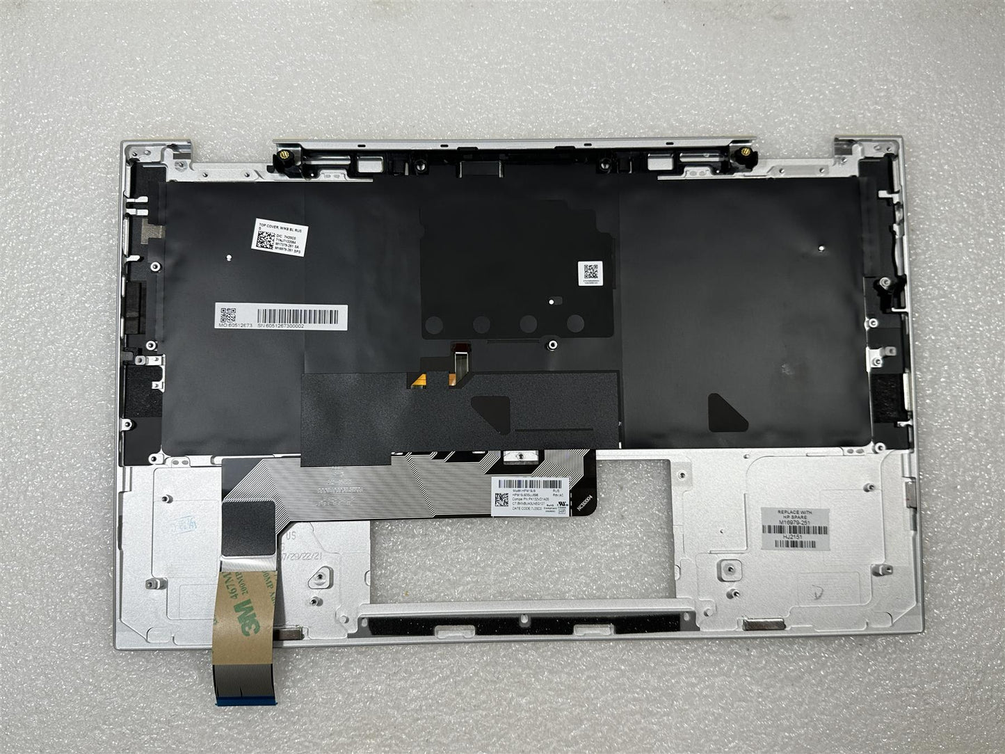 For HP EliteBook x360 1030 G7 M16979-251 Russian Palmrest Keyboard Top Cover NEW