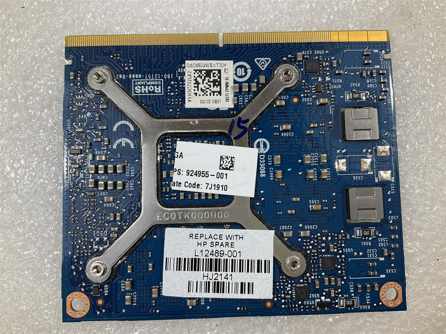 for HP ZBook 17 G4 L12489-001 GFX NVIDIA Quadro M1200 4GB Graphics Card GPU NEW