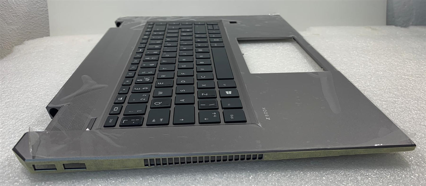 HP ZBook Studio x360 G5 L30669-031 L13015-031 L13015-032 2YN58AV Palmrest UK English Keyboard With Sticker NEW