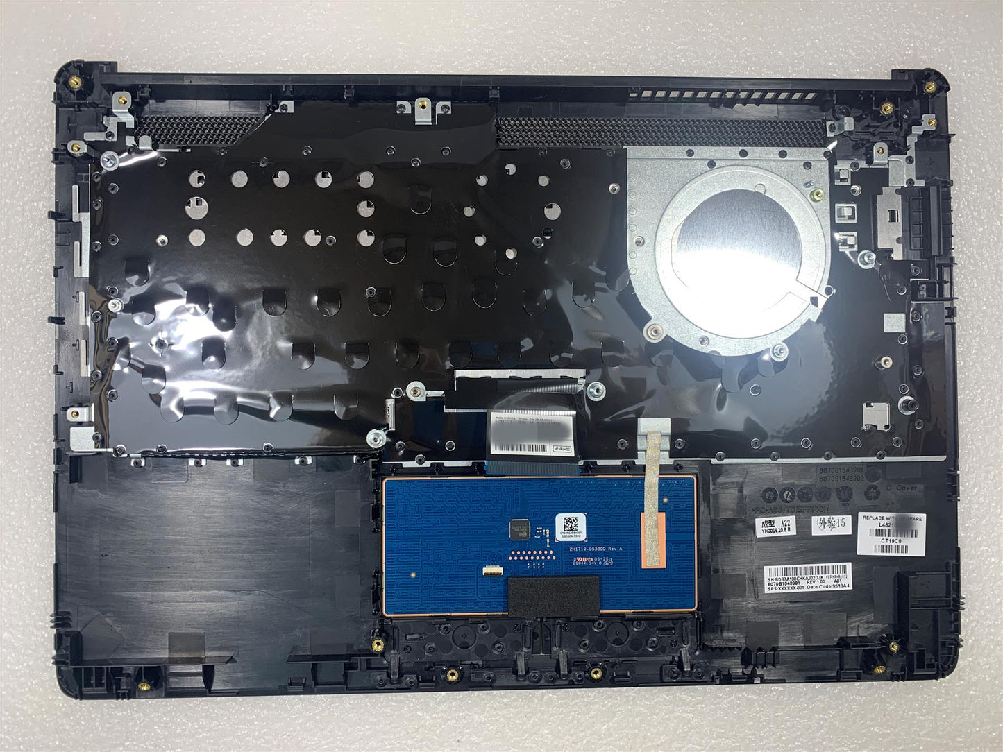 for HP 14-CM 14-CK Laptop L48769-031 L48210-031 UK English Keyboard Palmrest with Stickers