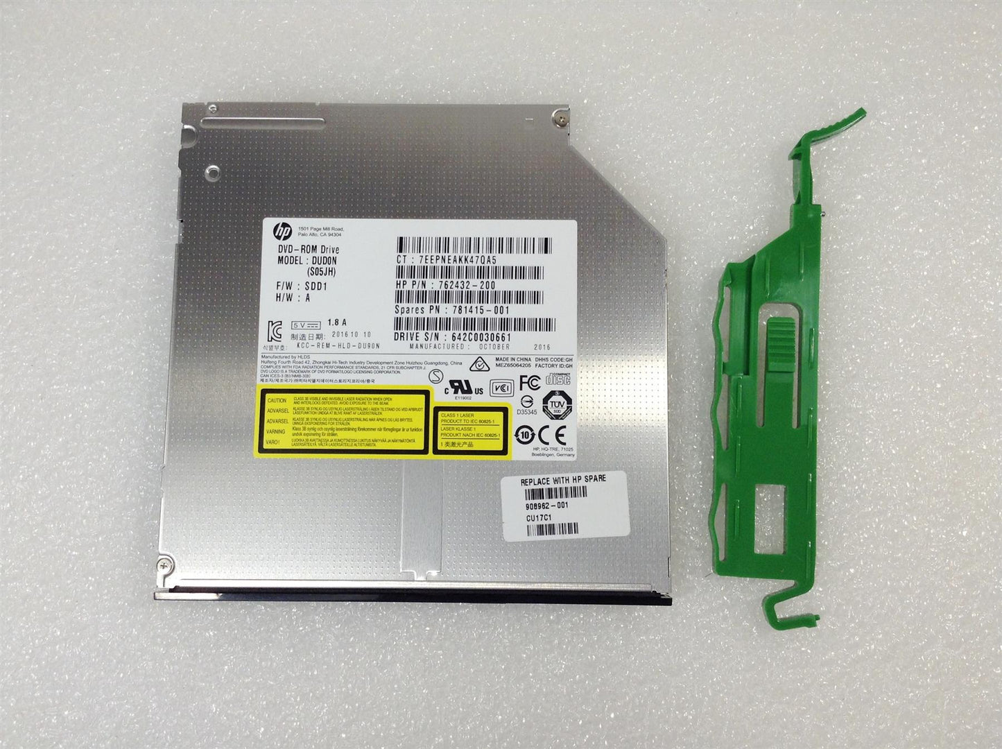 Hp 280 G2 908962-001 DVD ROM Drive ODD Optical Optic Disc Disk drive 9.5 Slim Genuine Original NEW