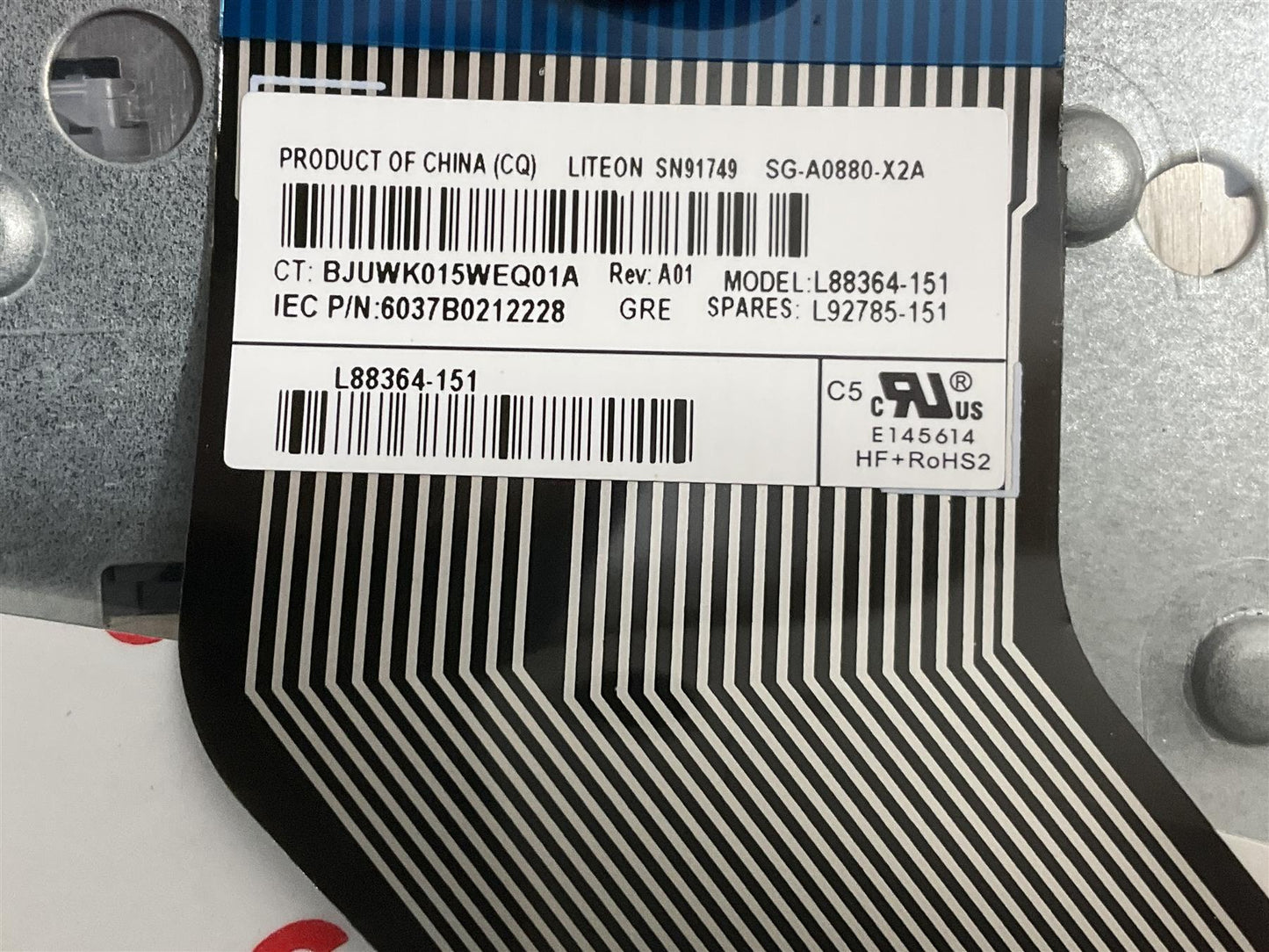 For HP 17 LAPTOP 17-BY M01206-151 L92790-151 Greece Greek Palmrest Keyboard NEW