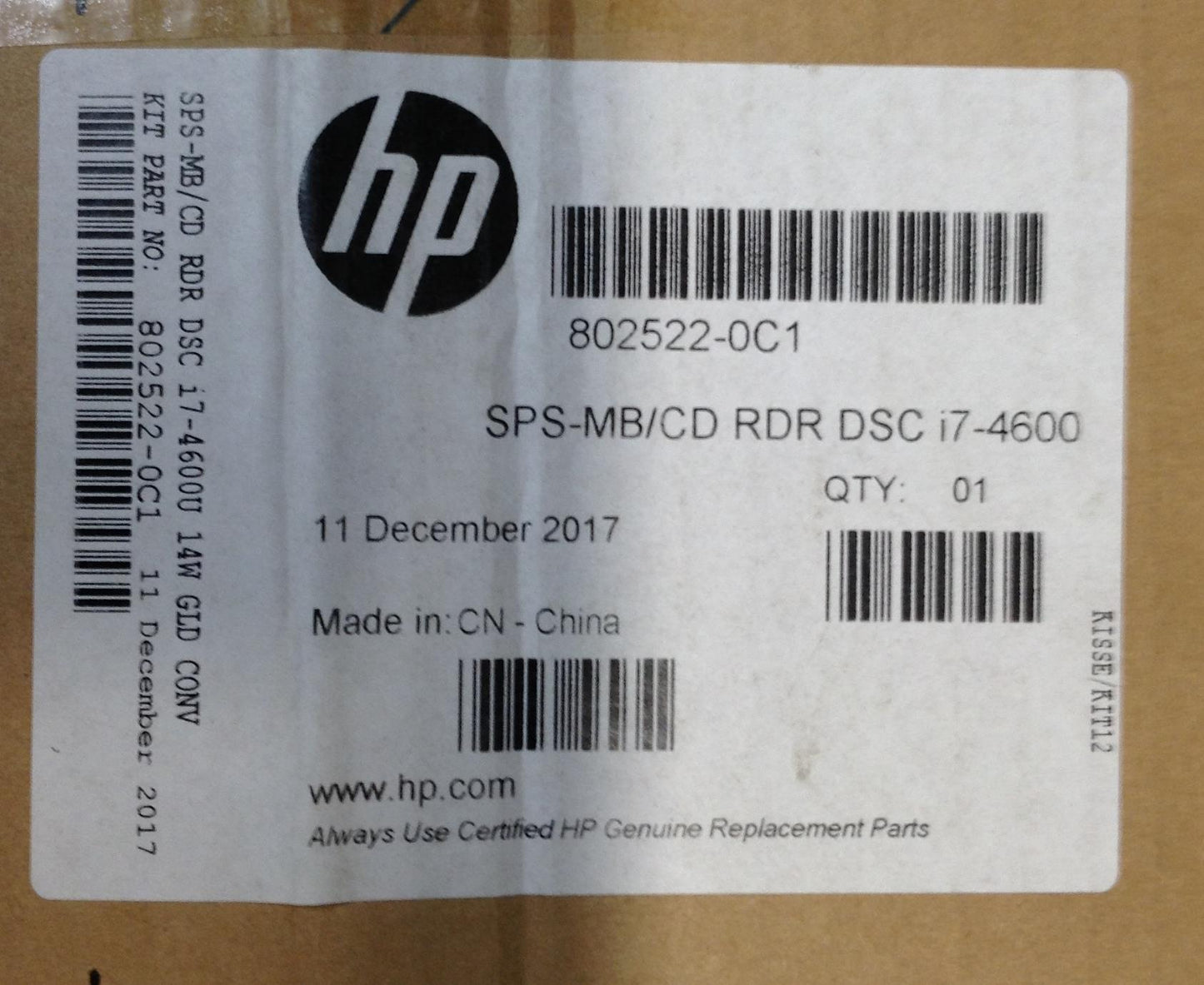 HP ZBOOK 14 802522-0C1 Motherboard 802522-001 802522 501 601 PCNB i7-4600U 14W