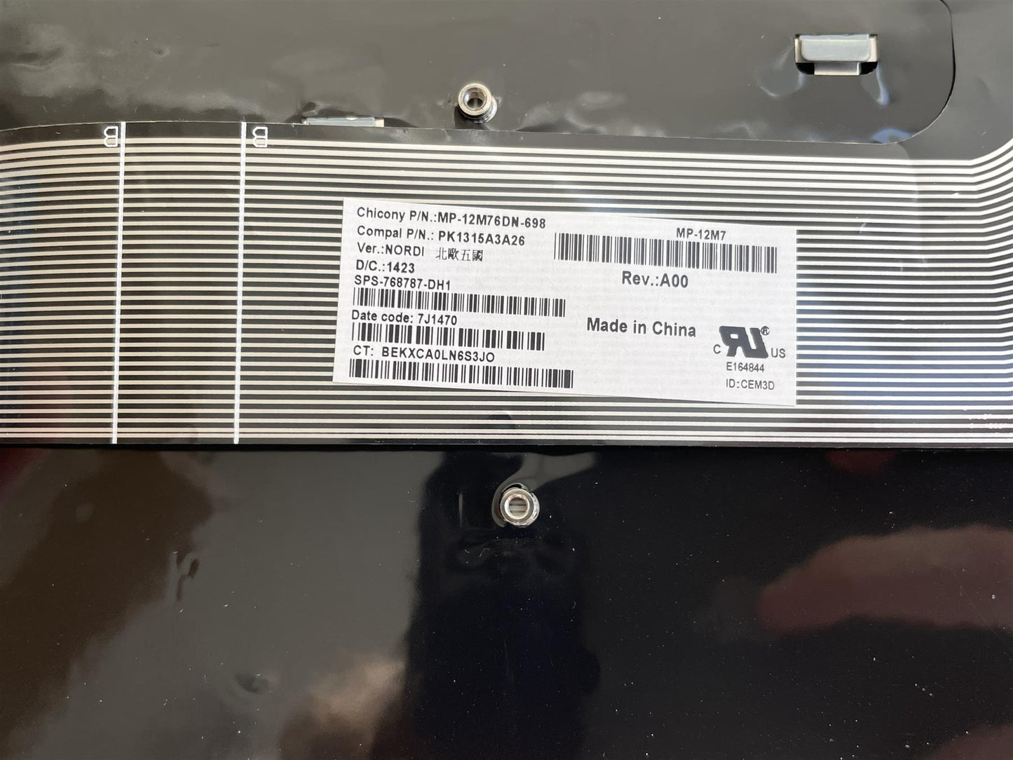 For HP ProBook 450 470 G2 768787-DH1 Keyboard Netherlands Genuine Original NEW