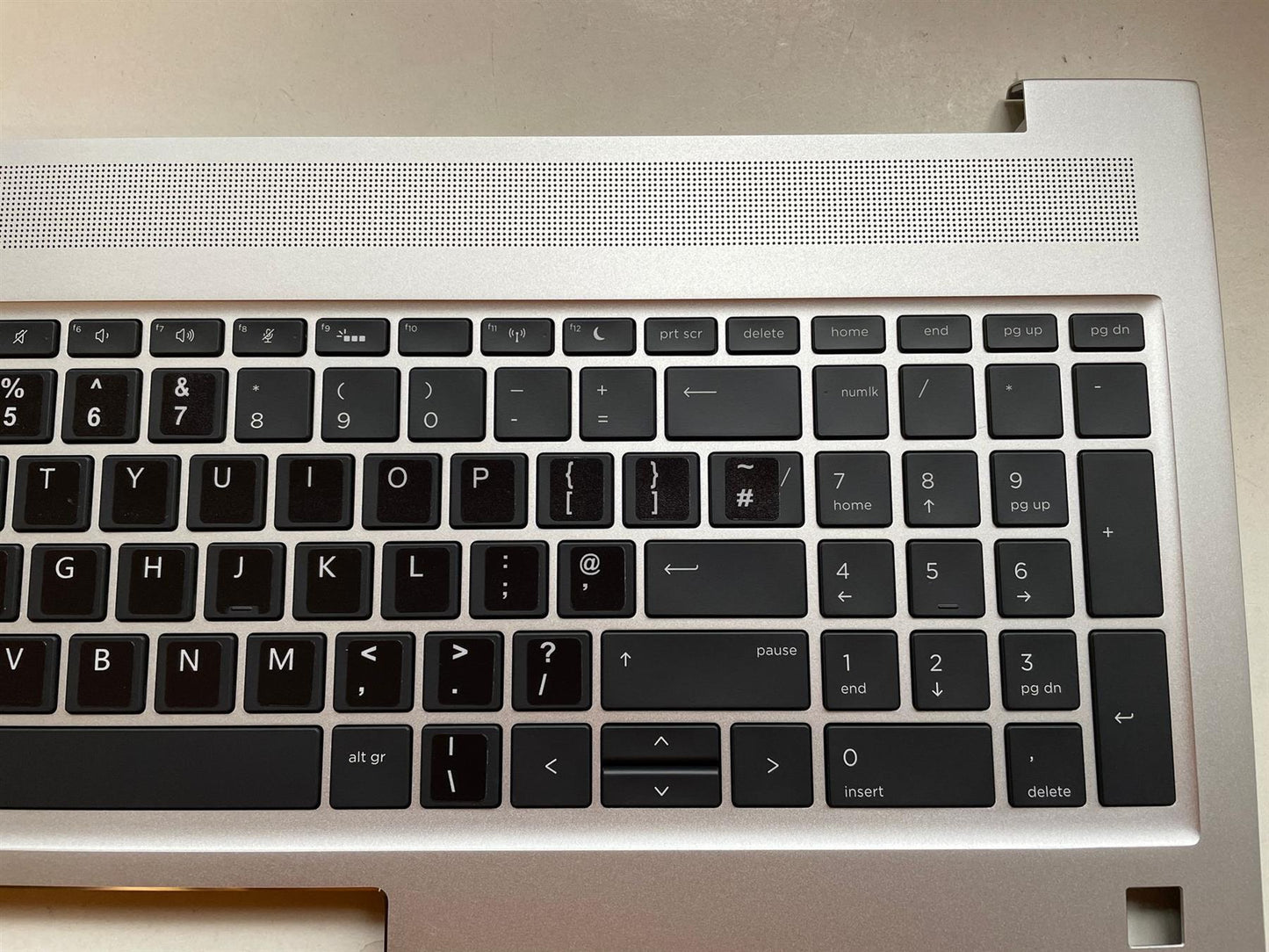For HP ProBook 450 455 G6 G7 L45090-031 Palmrest Keyboard UK English + Stickers
