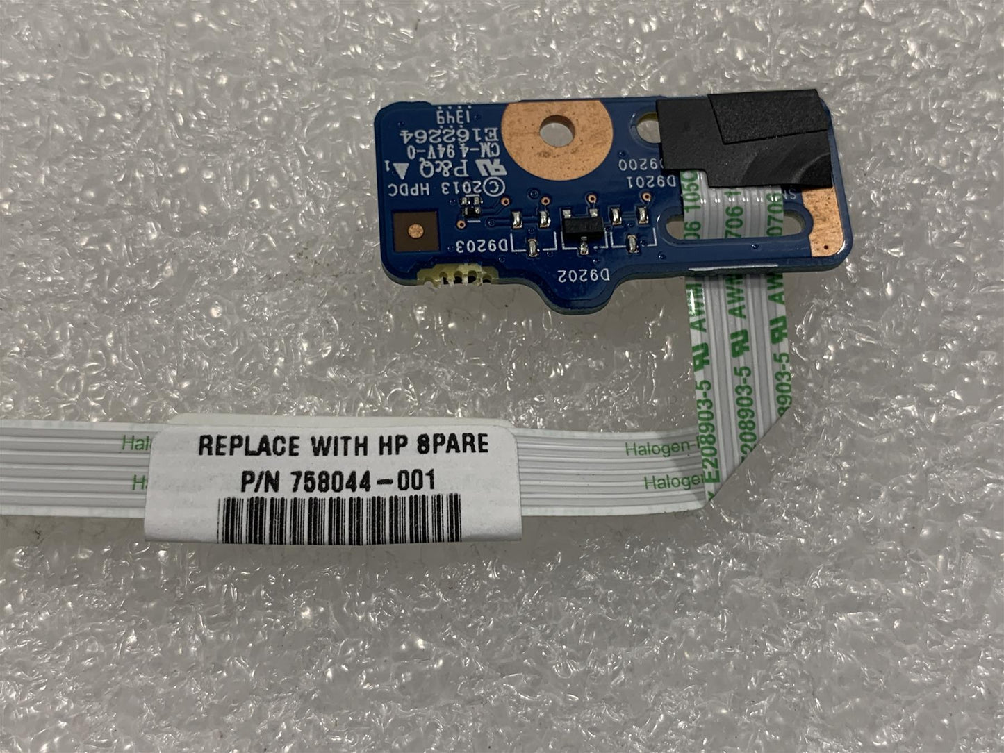 HP 350 355 G1 G2 Notebook PC 758044-001 Power Button PCB Board Ribbon Cable NEW