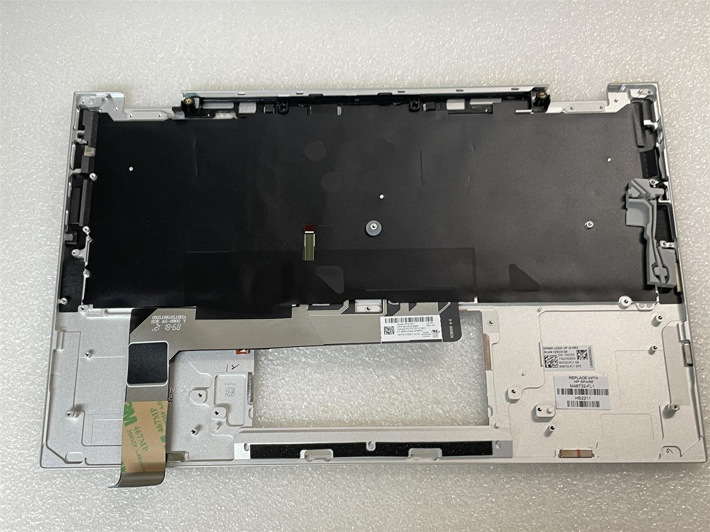 For HP EliteBook x360 1040 G8 M46732-FL1 (sending M46733-FL1 ) Czech Slovakia Palmrest Keyboard NEW