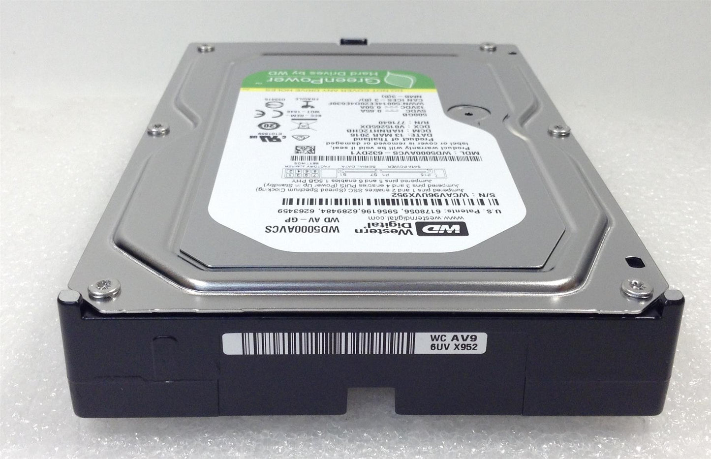 Western Digital AV-GP WD5000AVCS 500 GB 3.5" 5400RPM Cache 16 Mb SATA HDD NEW