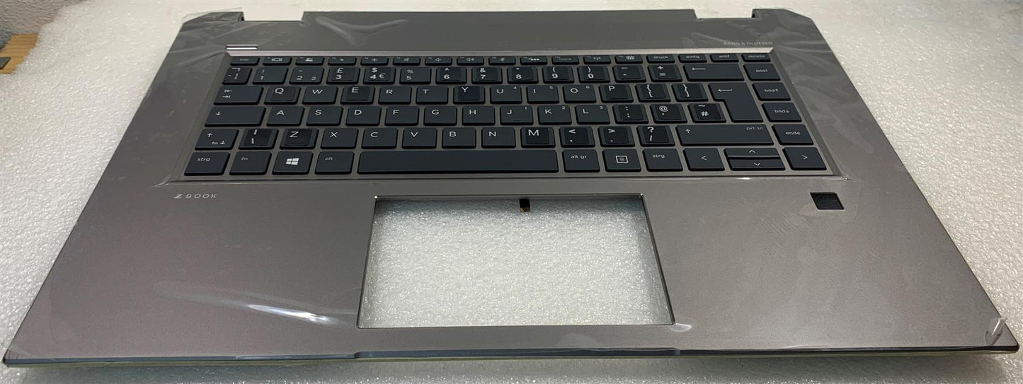 HP ZBook Studio x360 G5 L30669-031 L13015-031 L13015-032 2YN58AV Palmrest UK English Keyboard With Sticker NEW