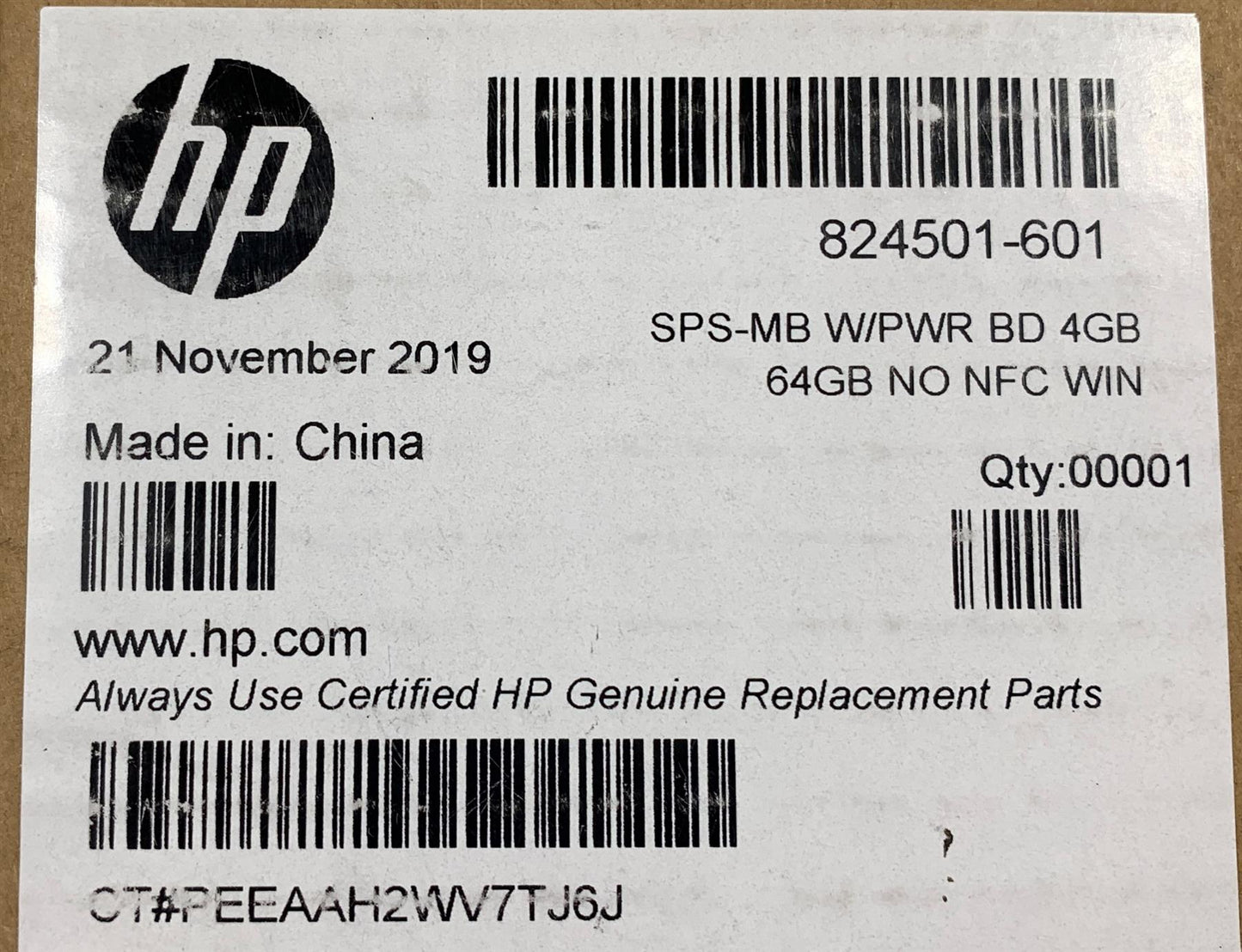 HP ElitePad 1000 G2 824501-601 401 001 Intel Atom z3795 Motherboard 4 GB 64 eMMC