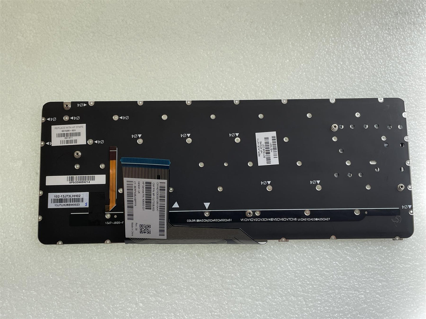With Transferred keys HP Spectre Pro x360 G2 801508-031 Backlit Keyboard UK English Layout Genuine NEW
