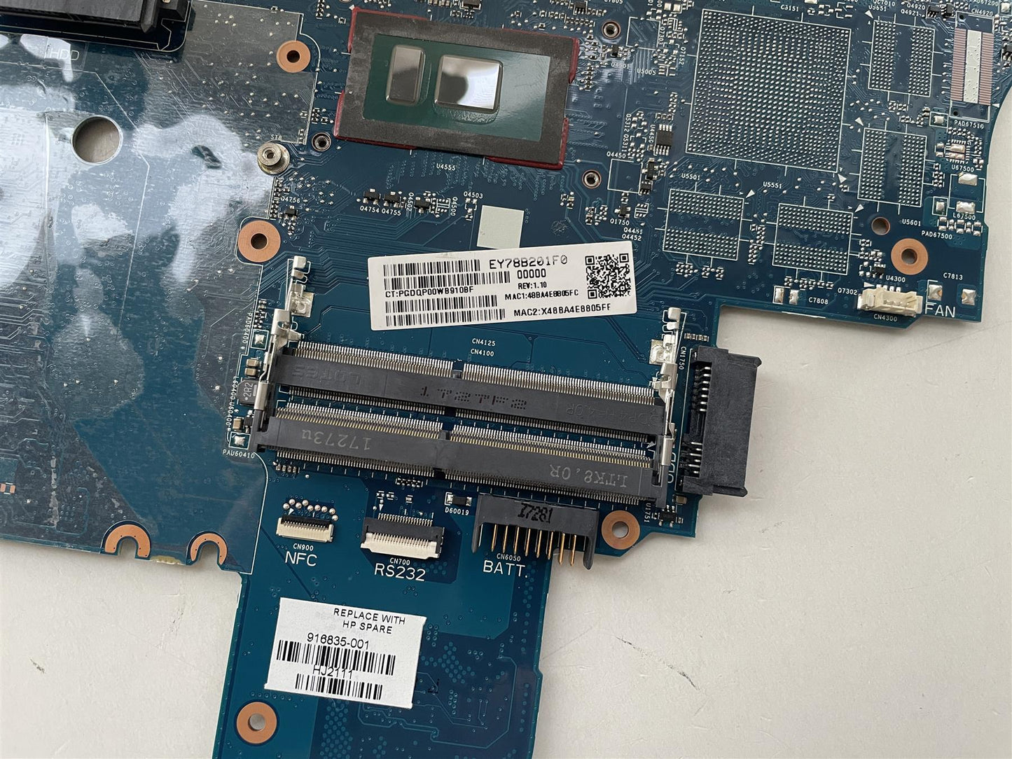 For HP ProBook 640 G3 916835-001 Motherboard UMA Intel i7 i7-7600U System Mother Main Logic Board