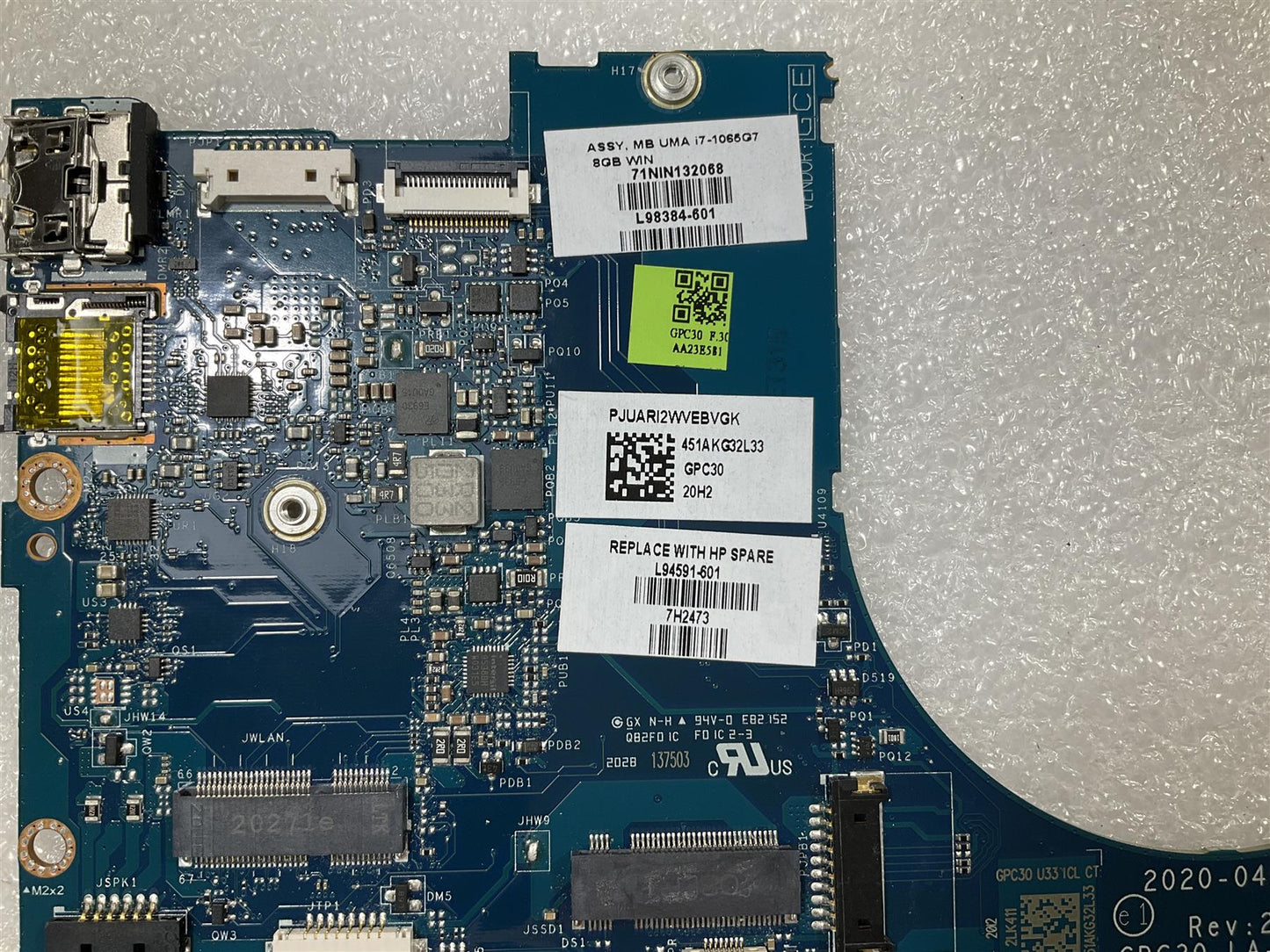 For HP Envy 13-BA L98384-601 L94591-601 Intel i7-1065G7 8GB UMA Motherboard NEW