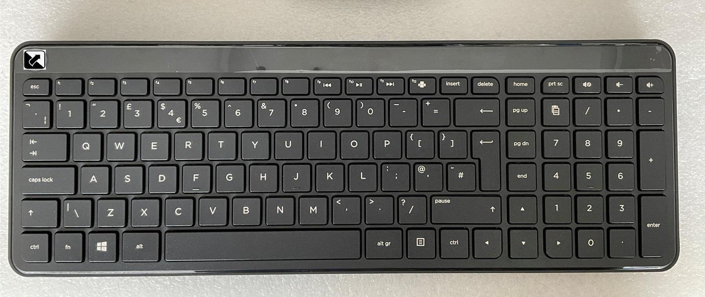 HP Yellowstone Vesuvius N9K63AV#ABU 801524-031 SK-2063 SM-2063 USB Wireless UK English Keyboard