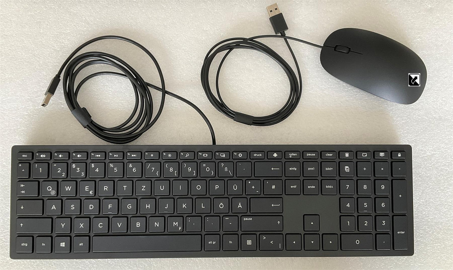 For HP Lifestyle TPC-P001K 928923-041 German Germany Layout USB Keyboard Mouse