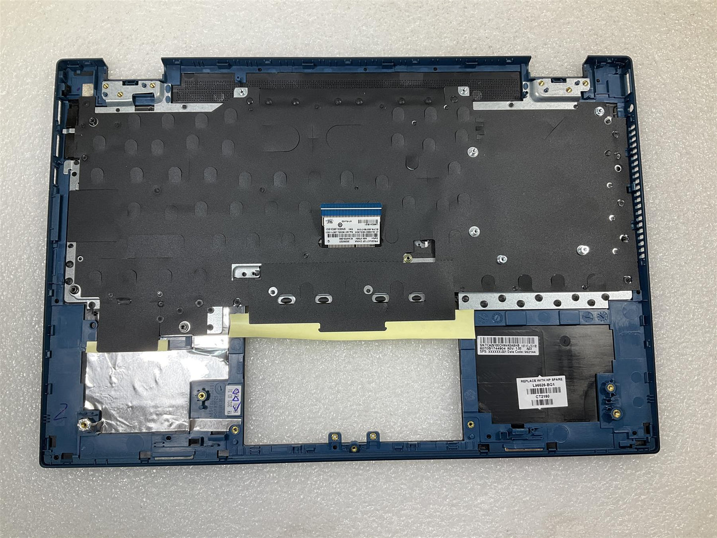 HP Pavilion x360 14-DW M01300-BG1 L96526-BG1 ( also for M01302-BG1 L96528-BG1 ) Palmrest Keyboard Swiss Switzerland