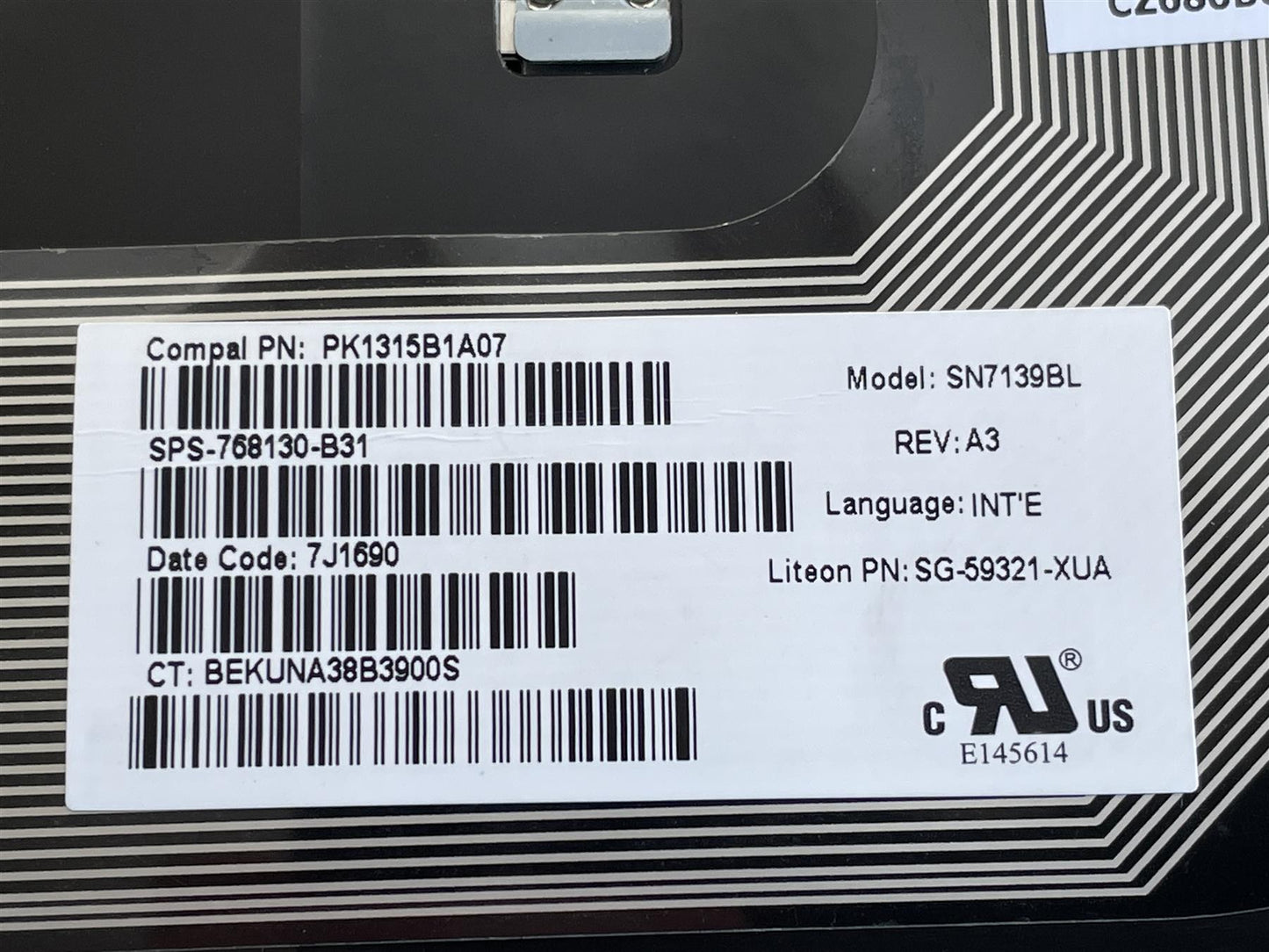 A111 768787-B31 - For HP ProBook 450 G2 470 G2 455 768130-B31 Keyboard Int English Genuine NEW