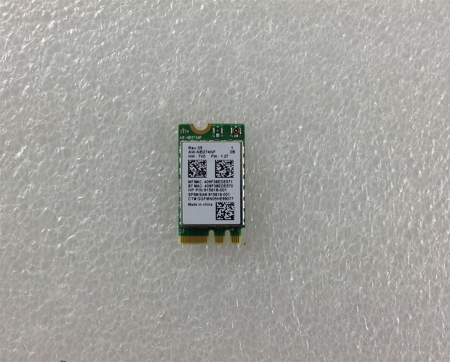 HP 15 bs506na 3CD91EA ABU Wifi Wi-Fi WLAN Wireless Card Mini PCI-E RTL8723DE NEW