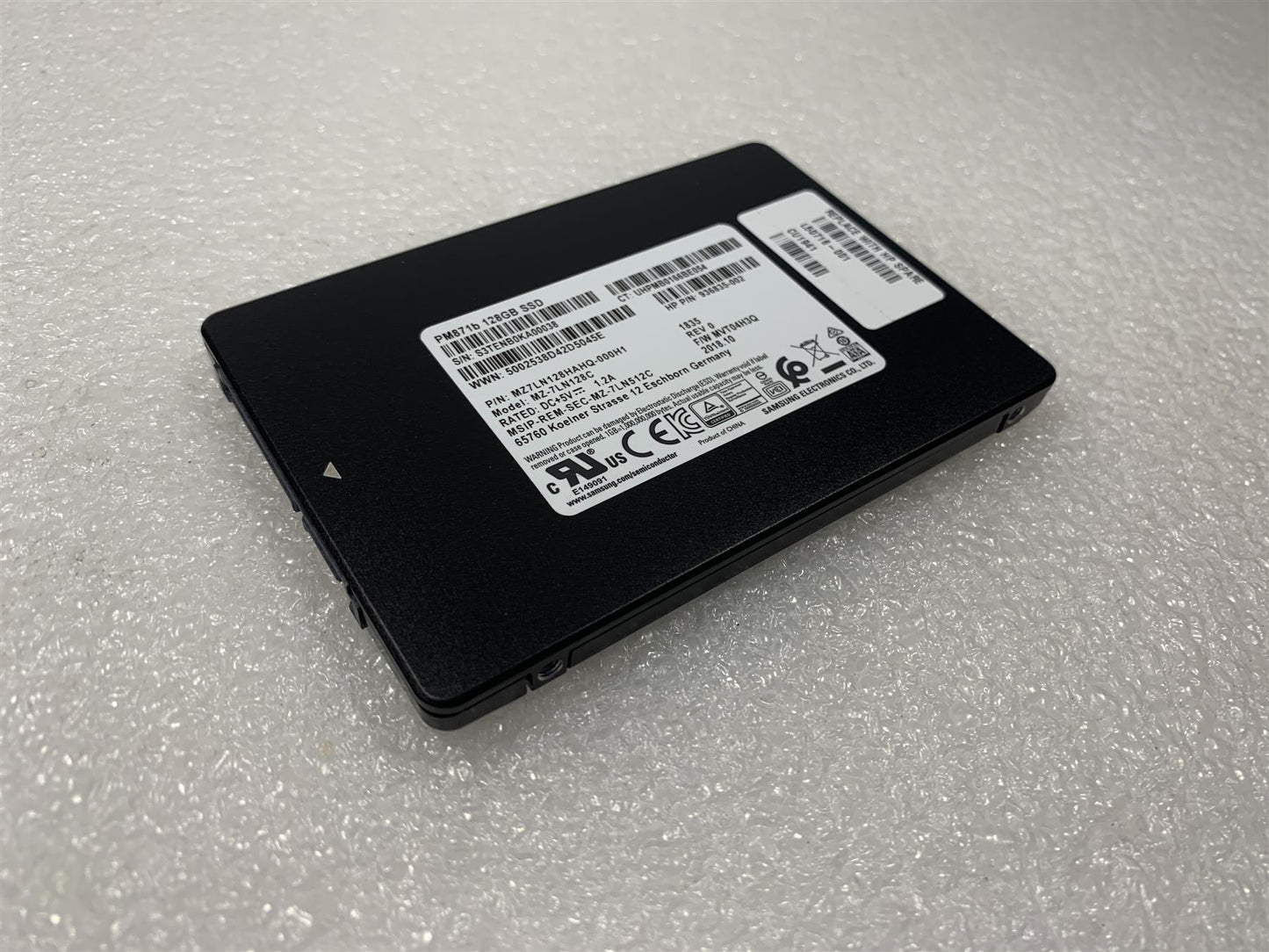A111 652181-002 - HP L50716-001 Samsung Solid State Drive 128 GB SSD PM871B Genuine Original NEW