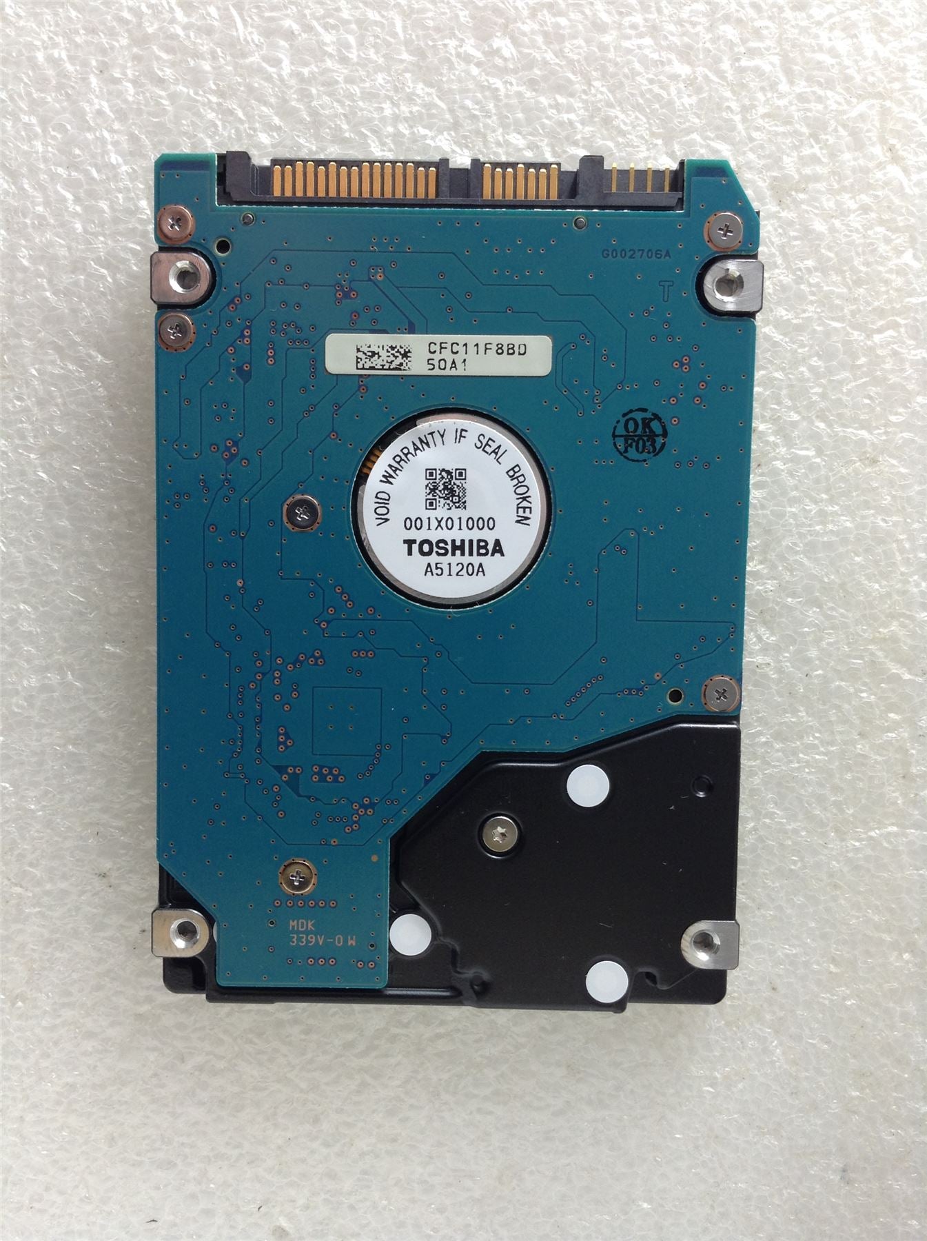 Hard Disk Drive HDD spares parts FAULTY TOSHIBA 250GB MK2565GSXN HDD2J14 UL01