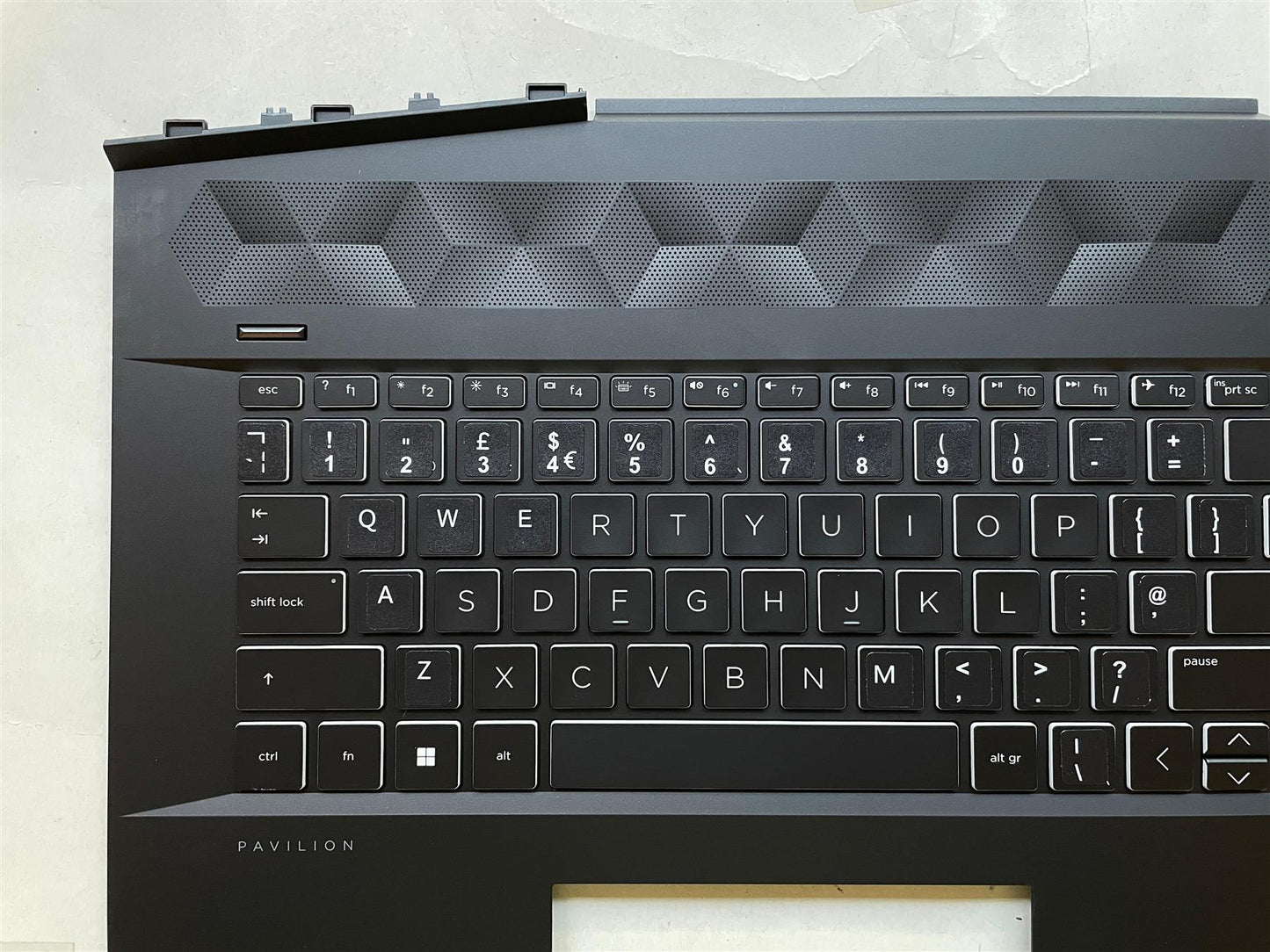 HP Pavilion Gaming 17-CD 17T-CD L61162-031 UK English Keyboard Palmrest Stickers