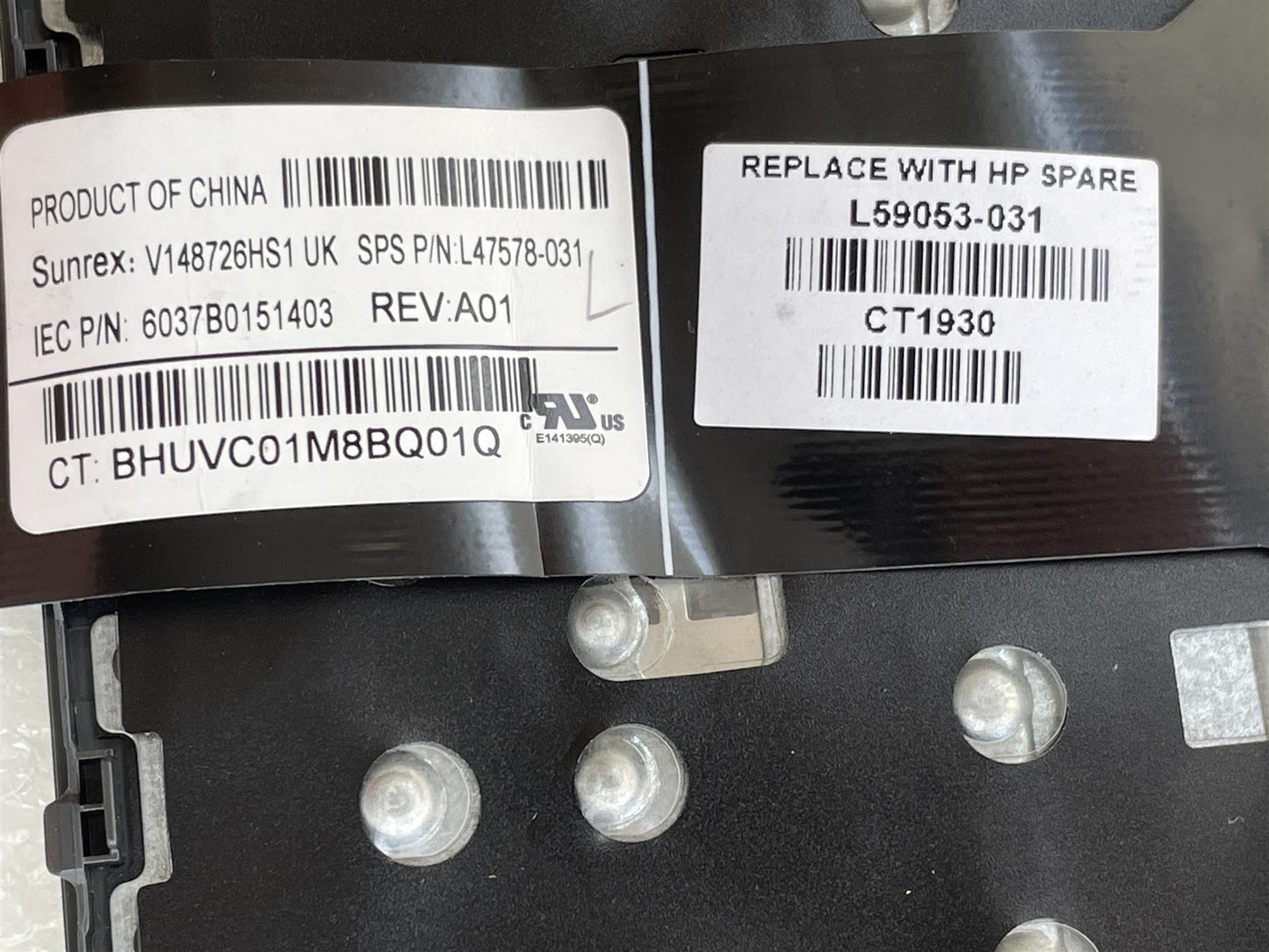 For HP ProBook x360 11 G4 L59053-031 Keyboard UK English Genuine Original NEW