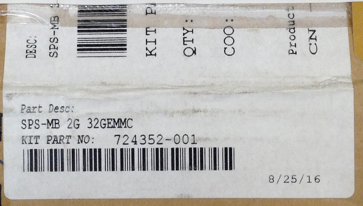 Hp 900 1000 724351-001 MotherBoard Intel Atom z2760 2 GB RAM 32GB storage flash NEW