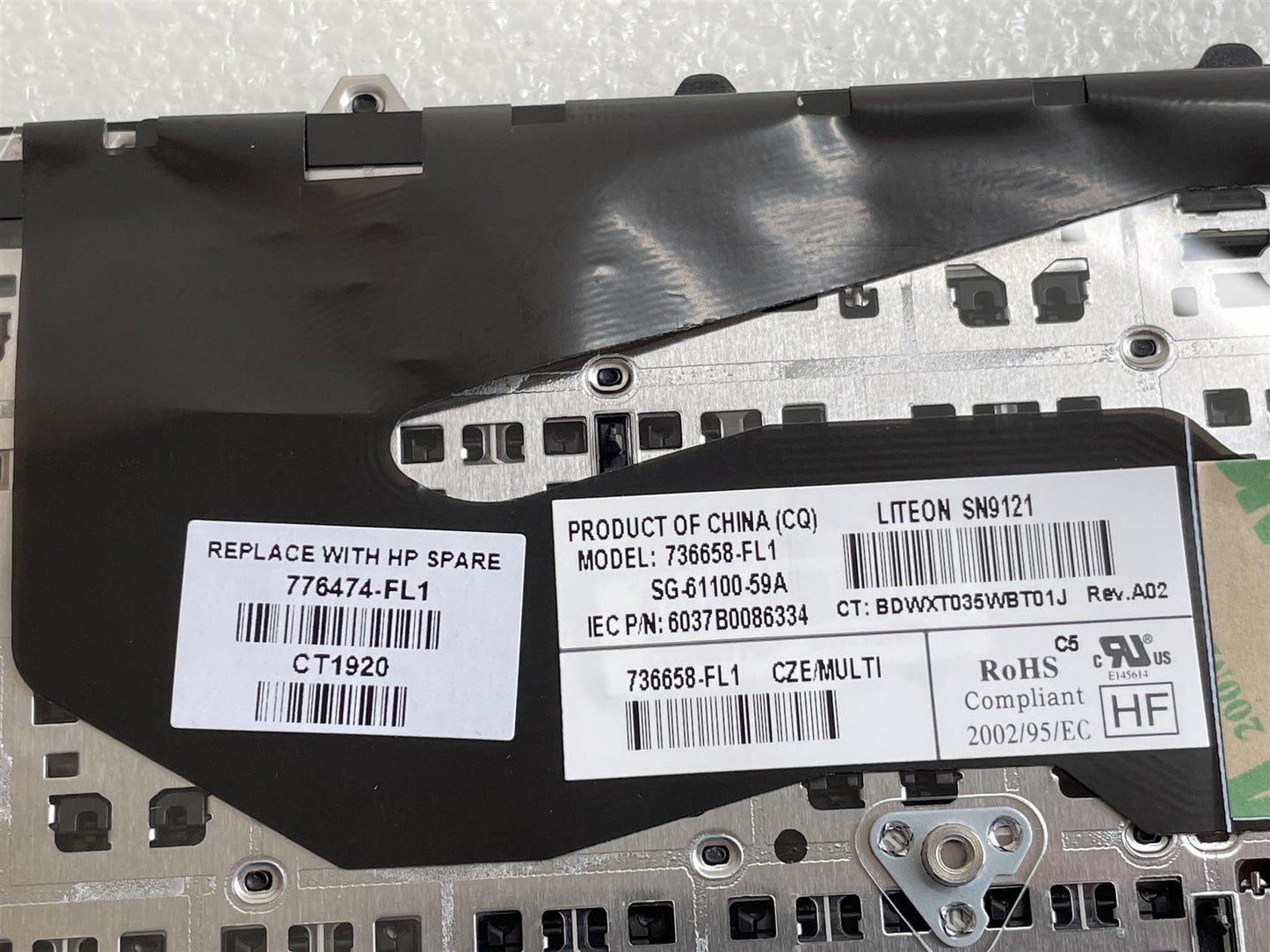 For HP EliteBook 840 G2 740 745 750 755 850 G2 776474-FL1 Keyboard Czech Slov