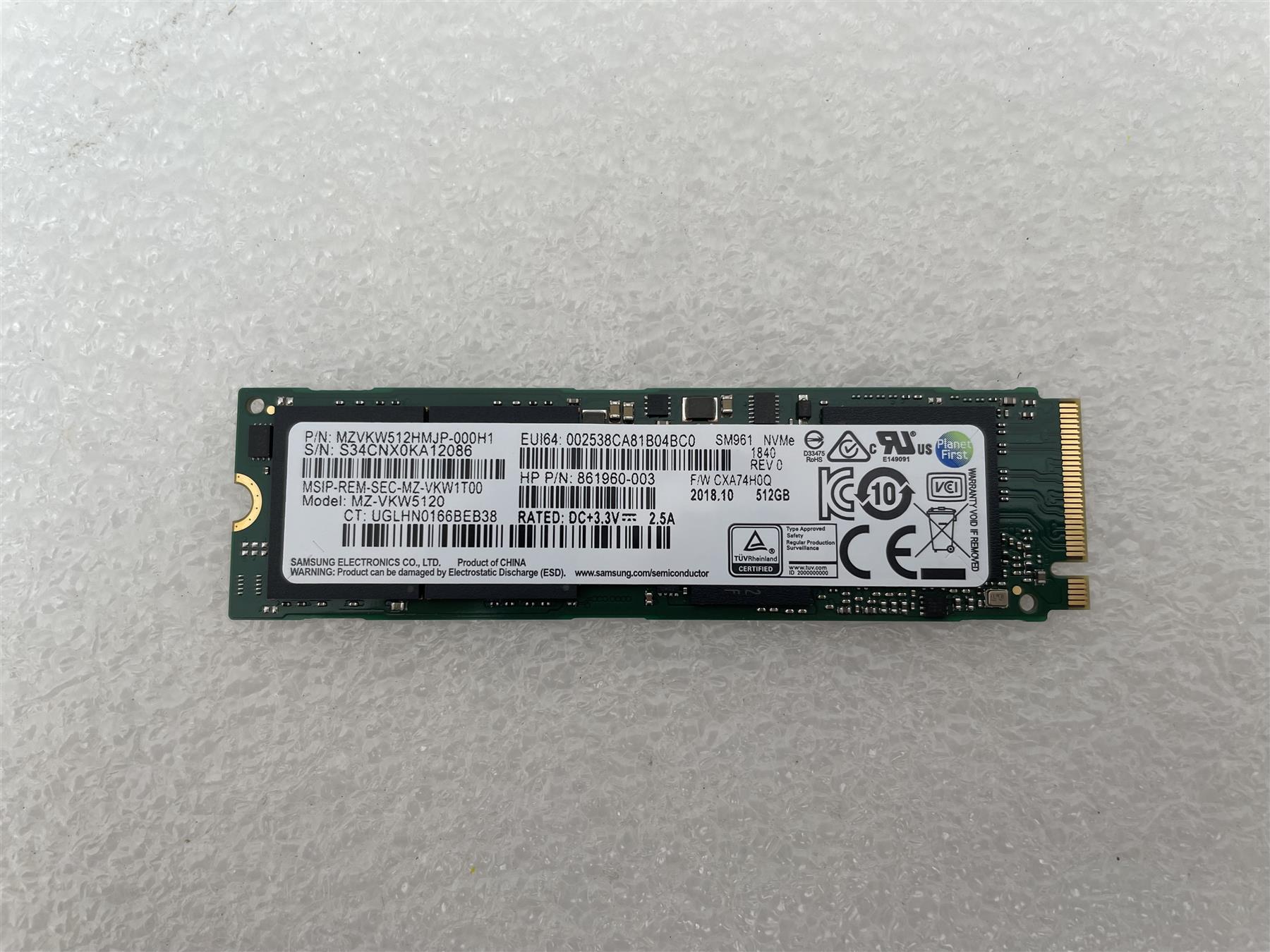 Samsung sale ssd sm961