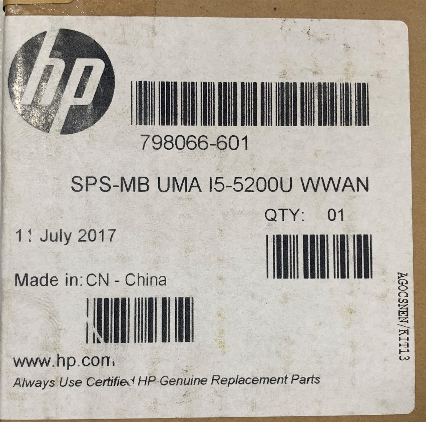 A111 - HP ProBook 430 435 G2 Notebook 798066-601 798061 501 001 Intel I5-5200U Motherboard NEW