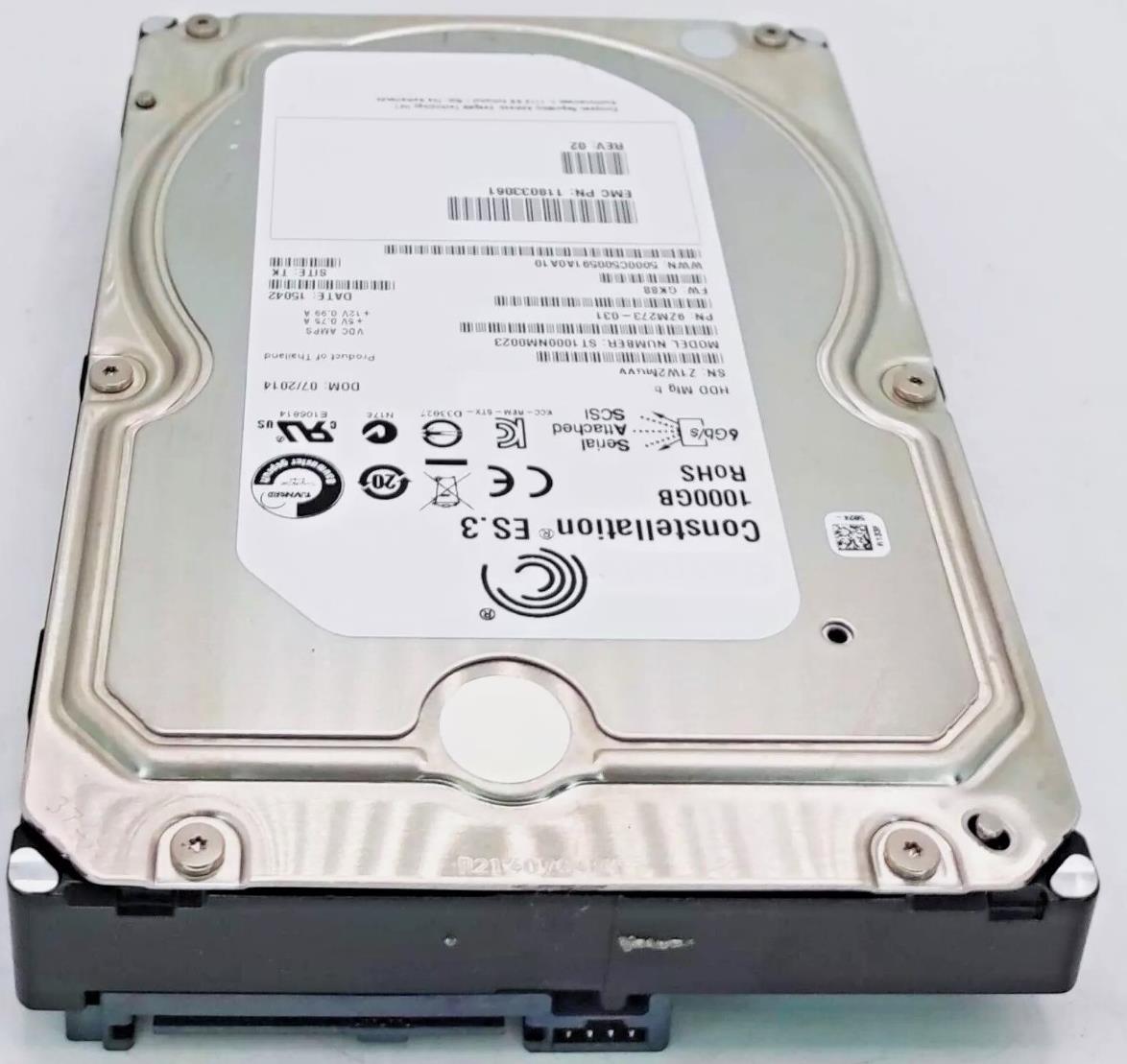 Seagate SAS 1TB Constellation ST1000NM0023 Hp 867462-001 695507-005 Hard Disk Drive ST1000NM0023 1TB SAS 867462-001 695507-005