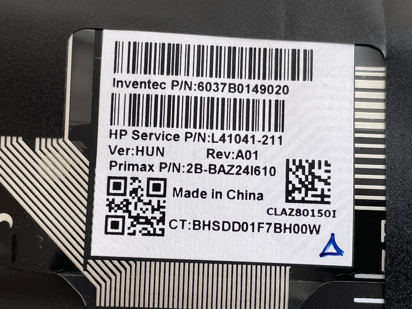 For HP EliteBook x360 1040 G5 L41041-211 Keyboard Palmrest Hungary Genuine NEW