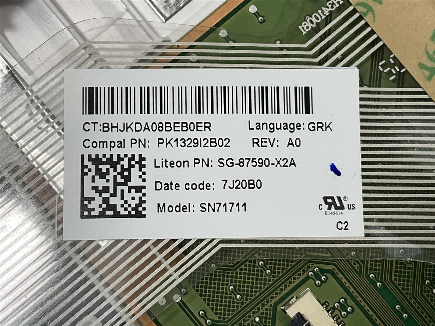 HP LAPTOP 15-DA 15-DB M03620-151 M03262-151 Greek Greece Palmrest Keyboard NEW