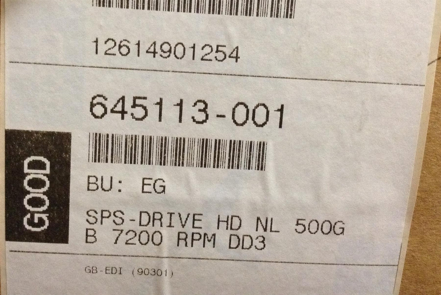 HP 645113-001 500Gb 7200 RPM Seagate Dual Channel FATA Hard Drive ST3500071FC