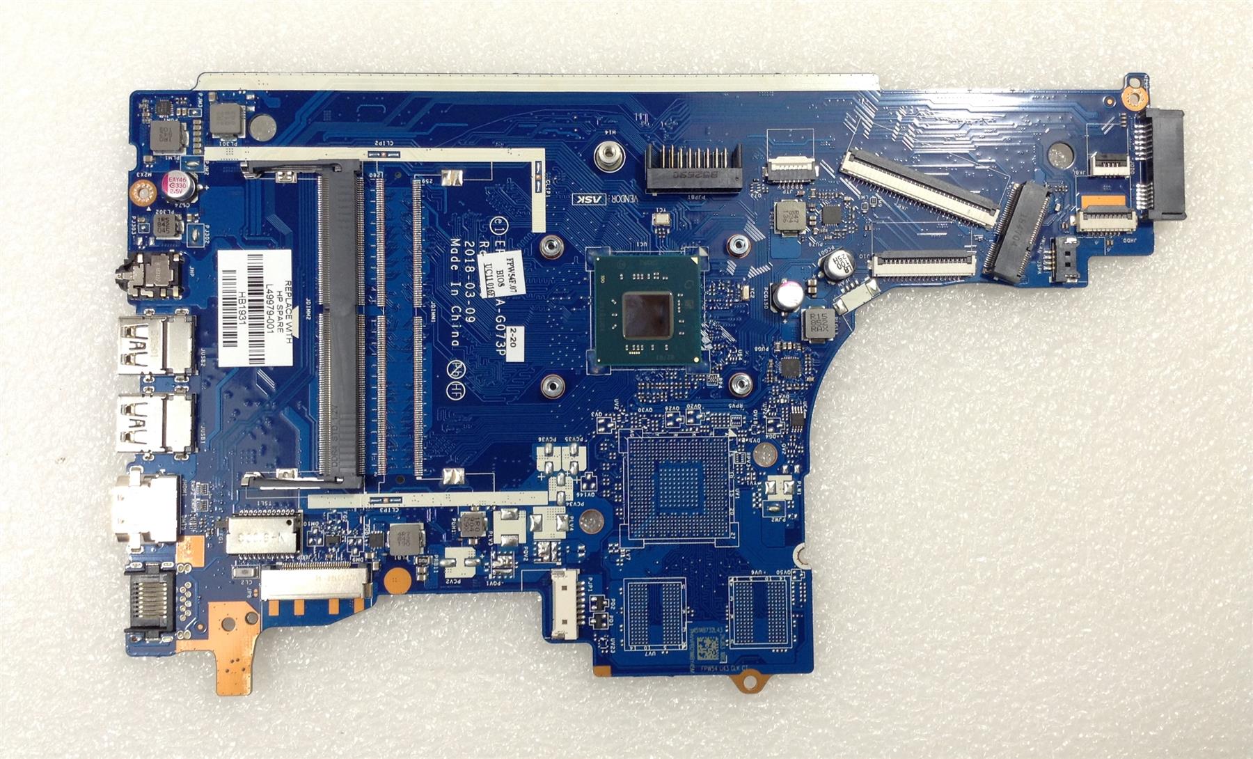 for HP 250 G7 Notebook PC L49979-001 PentN5000 With UMA Motherboard NEW  Genuine