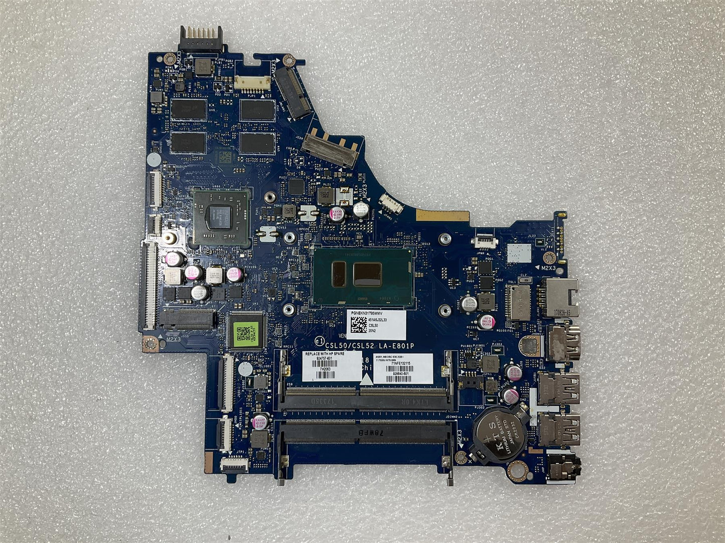 HP 250 G6 15-BS 15-BW 928640-601 924757-601 Intel I7-7500U 2GB DSC Motherboard