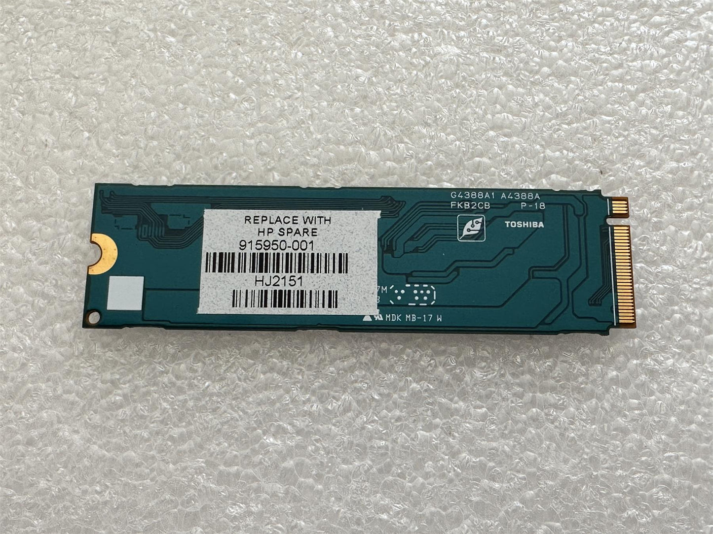 Hp 915950-001 Toshiba SSD 256GB TURBO M.2 NVMe KXG50ZNV256G Solid State Drive