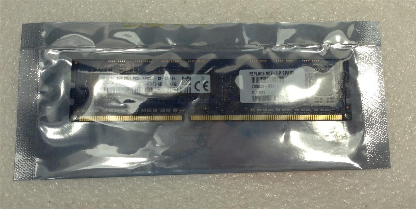 HP 733483-001 RAM 4GB 4 GB 1866 PC3-14900E Dual Memory ECC NEW