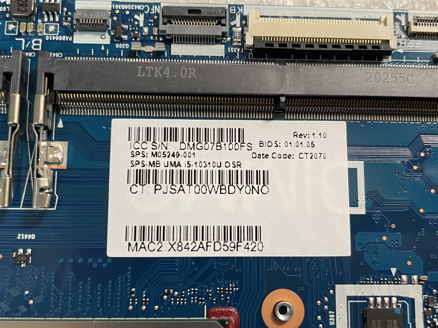 HP Zbook Firefly 15 G7 Motherboard M05249-001 M05249-601 - We are sending M05251
