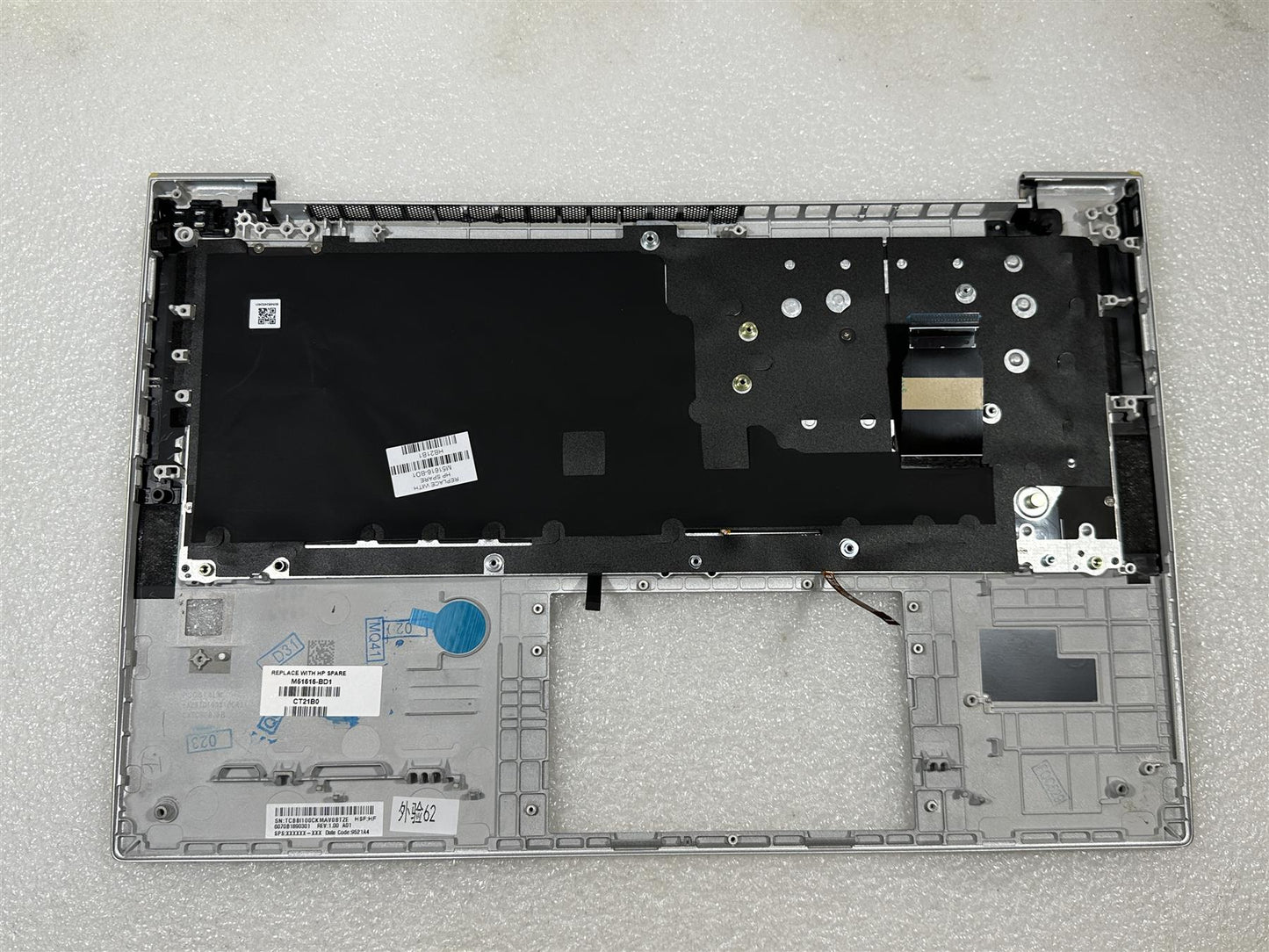 For HP EliteBook 840 Aero G8 M51616-BD1 Ukranian Palmrest Keyboard Top Cover NEW