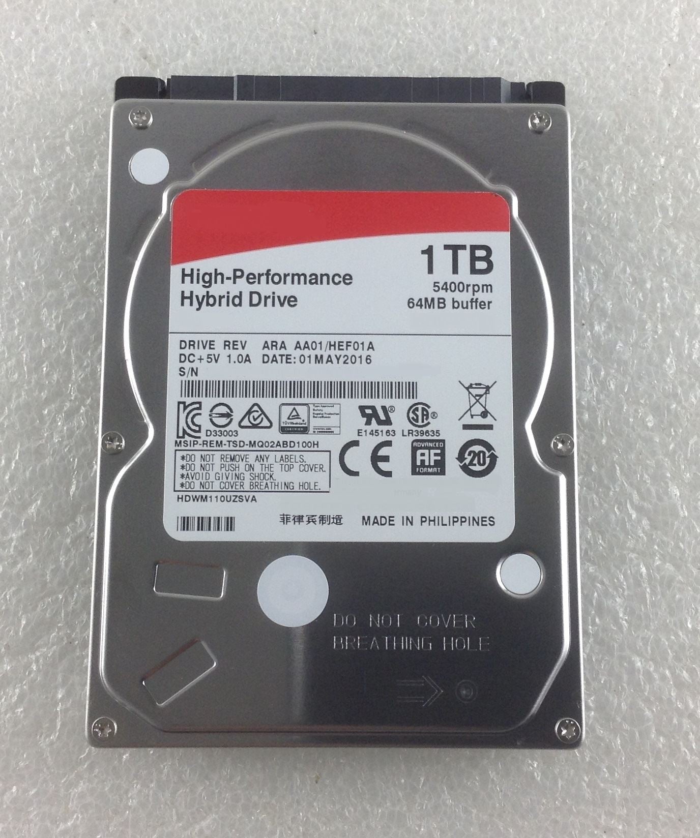 HP 15 bs506na 3CD91EA ABU SSHD HDD 1TB Solid S Hard Drive 1000 GB SATA 2.5 NEW