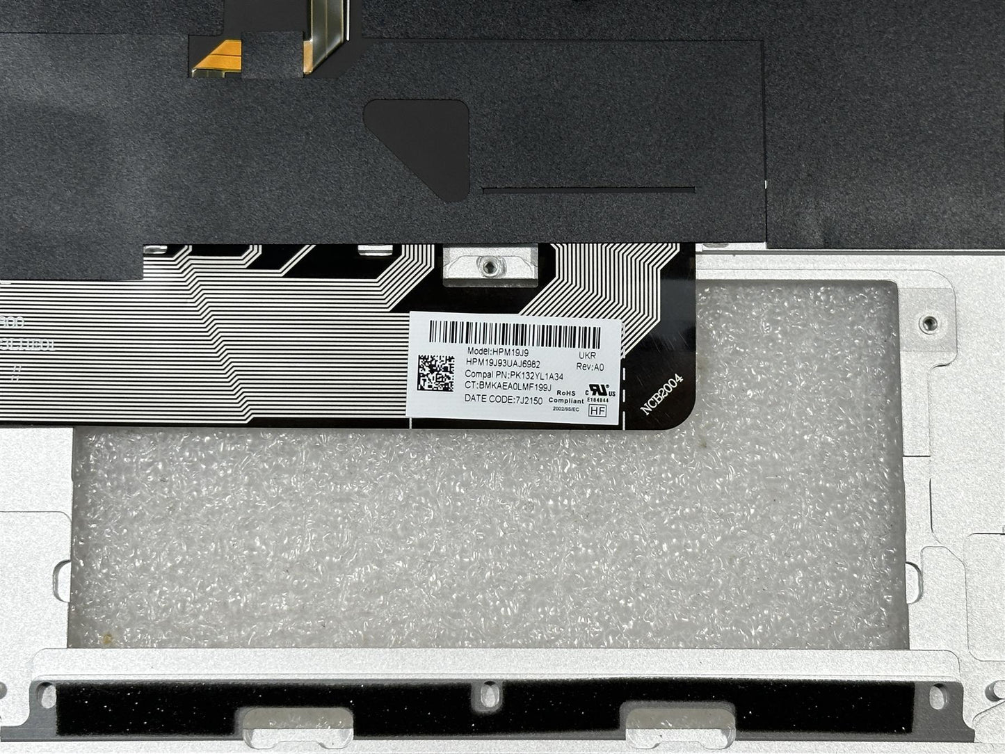 For HP EliteBook x360 1030 G8 M45819-BD1 Ukrainian Palmrest Keyboard Top Cover