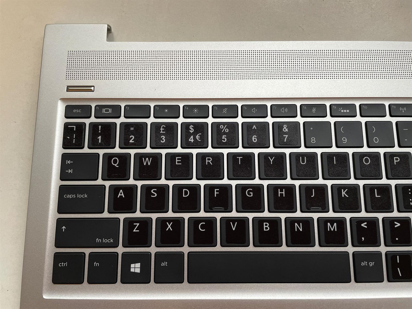 For HP ProBook 450 455 G6 G7 L45090-031 Palmrest Keyboard UK English + Stickers