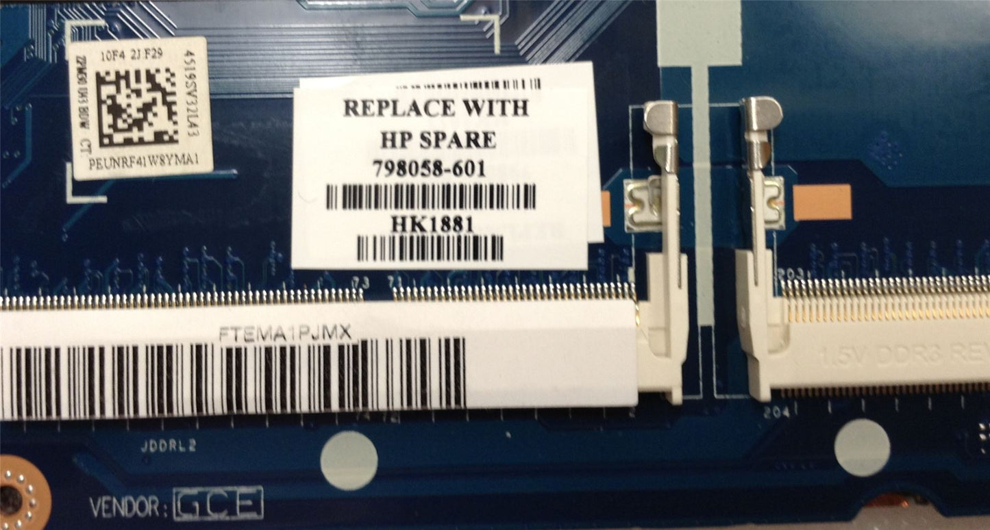 HP ProBook 430 G2 Laptop 798058-601 501 001 Intel Celeron 3205U UMA MB Motherboard NEW