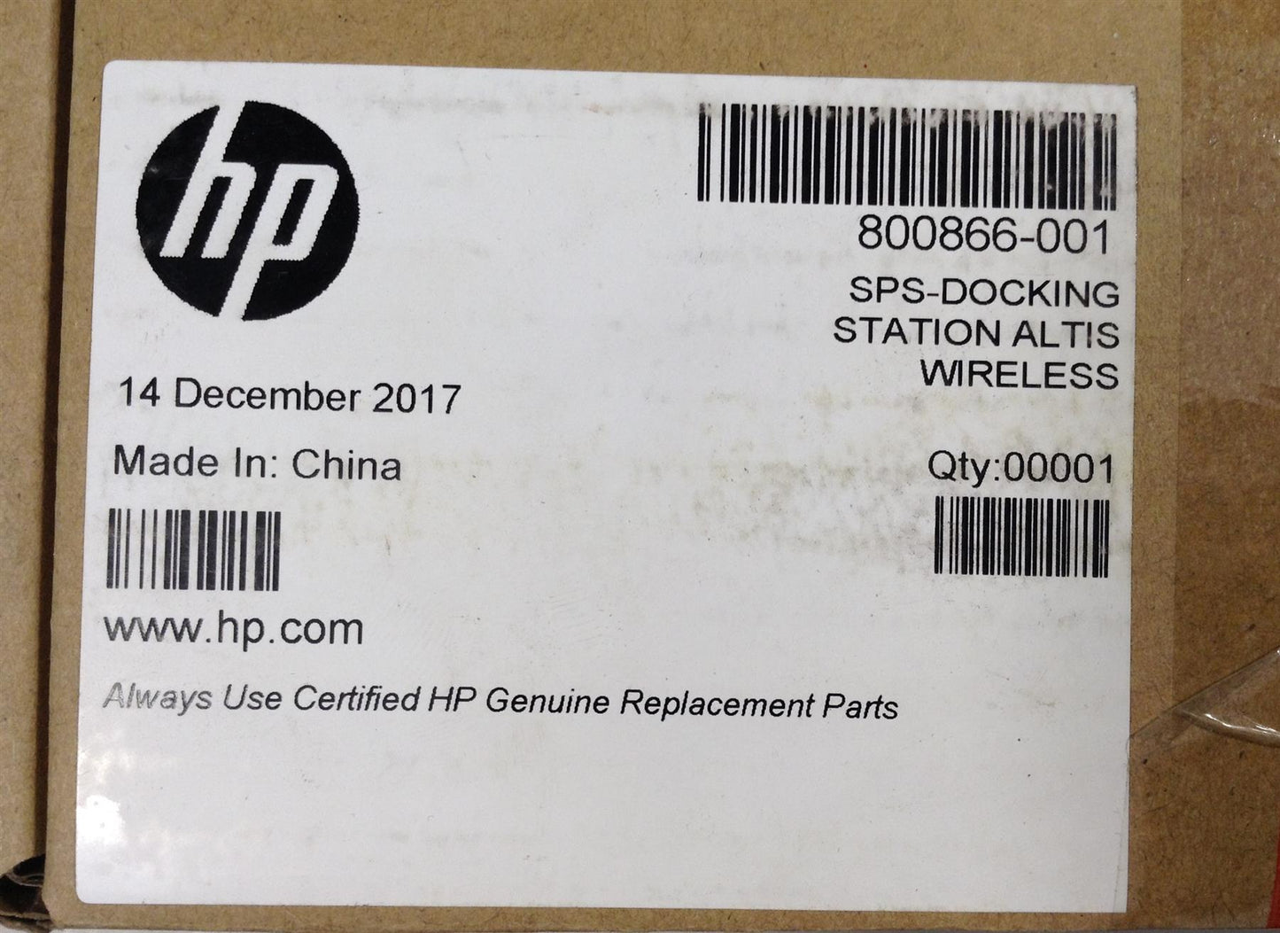 HP Advanced Wireless Dock Station 800866-001 displayPort, VGA, RJ-45, USB NEW