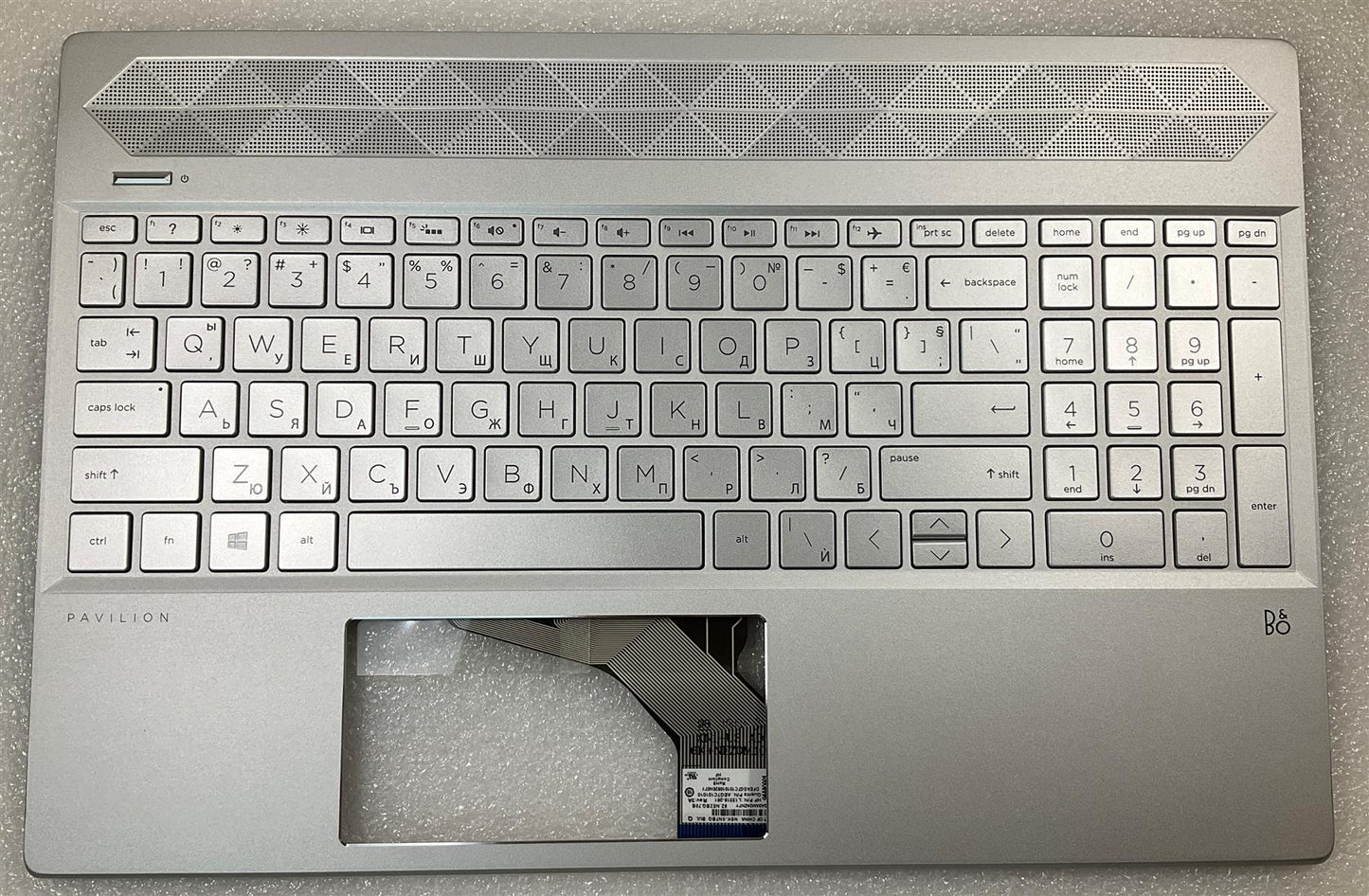HP Pavilion 15-CS 15-CW L40621-261 L35339 Bulgarian Bulgaria Keyboard Palmrest