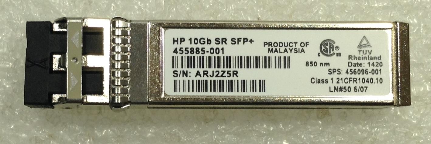 HP 456096-001 BladeSystem 10Gb SR SFP+ Transceiver for C-Class Blade System NEW