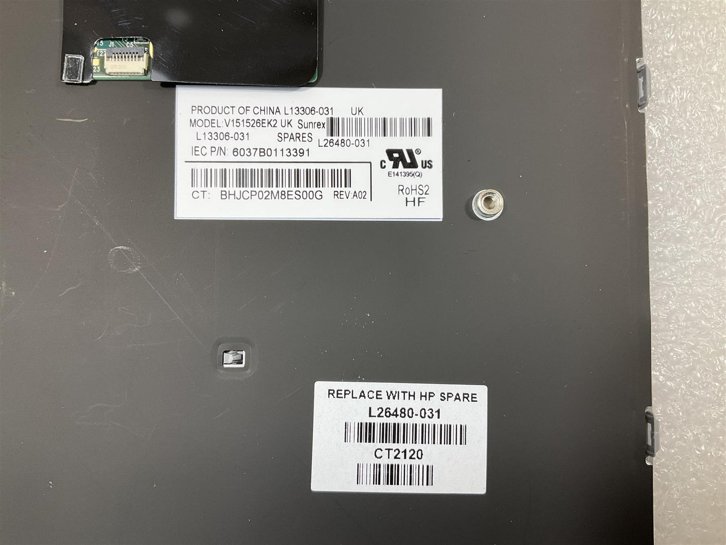 HP EliteBook 840 840r 848 G4 L26480-031 UK English British Genuine Keyboard NEW