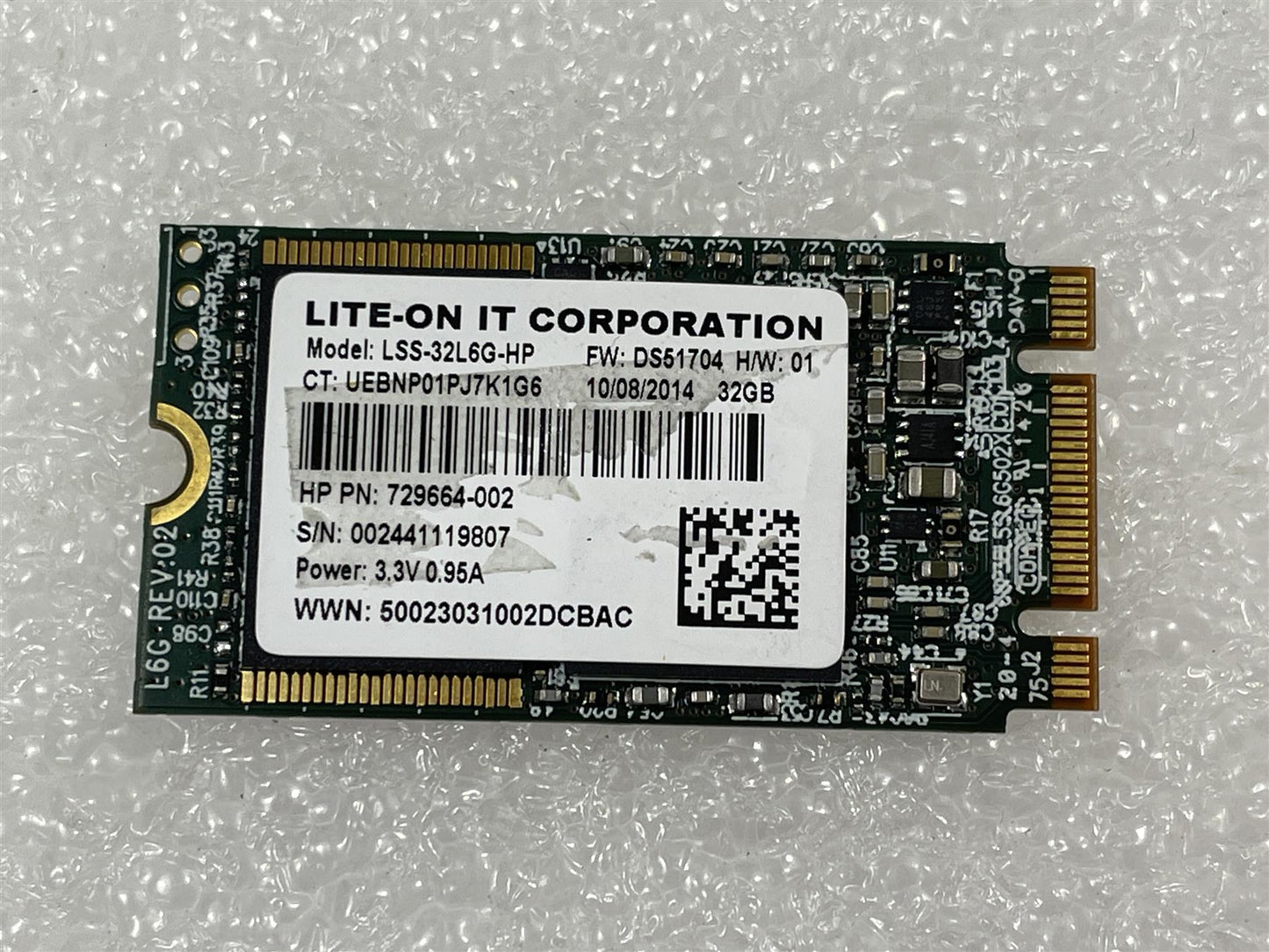 for HP 781851-001 803391-001 Lite-ON LSS-32L6G-HP 32GB M.2 SSD Solid State Drive NEW