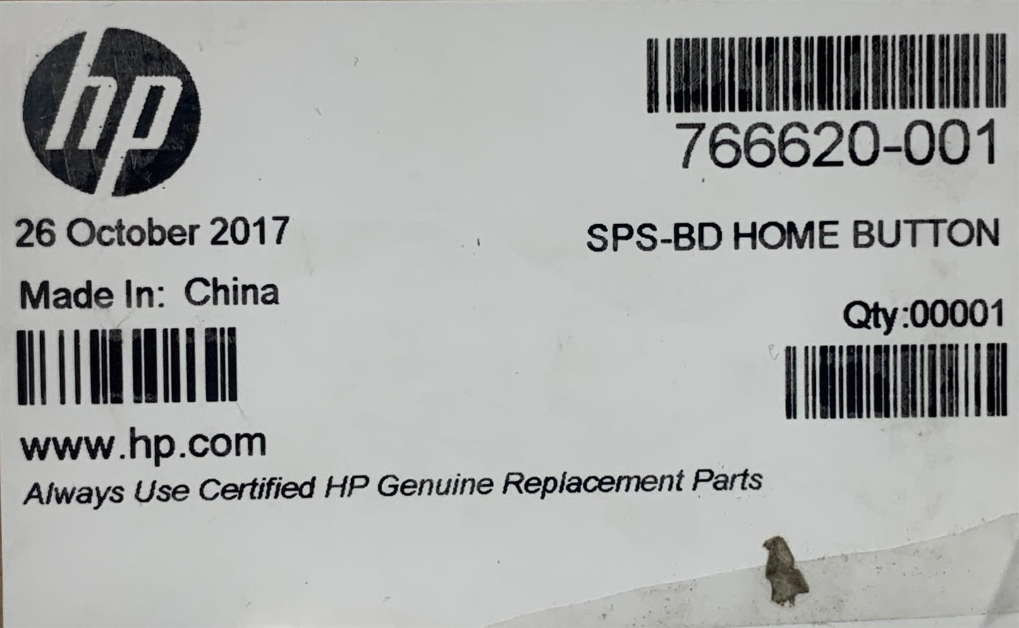 HP Pro x2 612 G1 Tablet 766620-001 Home Button Board With Flex Cable Genuine NEW